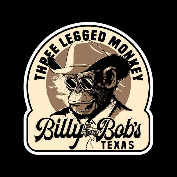 Three Legged Monkey Sticker