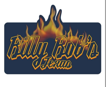 Flaming Logo Sticker