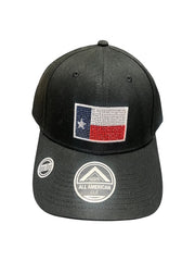 Rhinestone Flag Stash Cap
