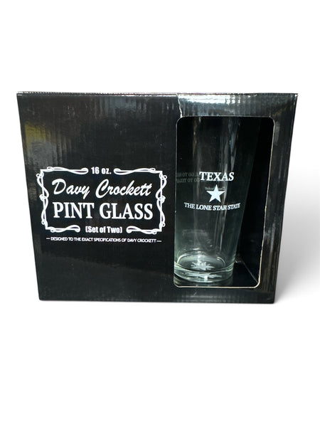 DAVEY CROCKETT PINT GLASS