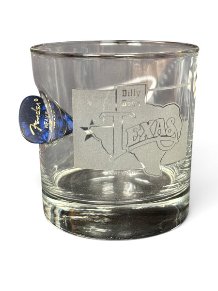 GUITAR PICK ROCK GLASS